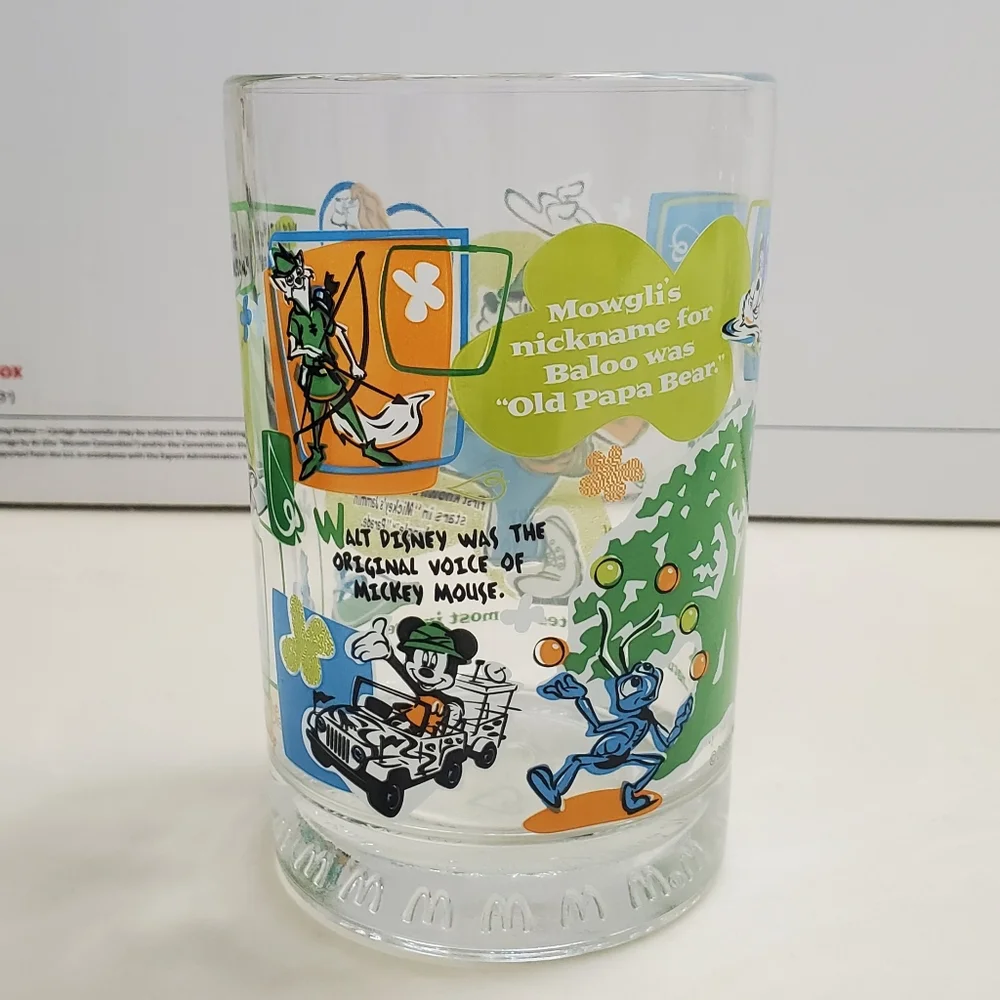 Walt Disney World 100 Years Of Magic Tumbler Glass McDonalds